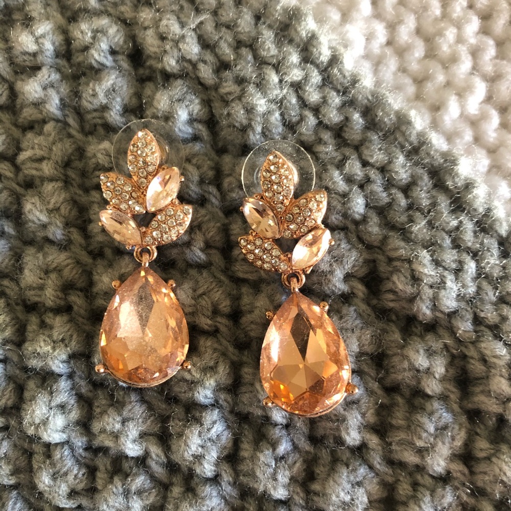 Charming Charlie Rose Gold / Copper Drop Earrings